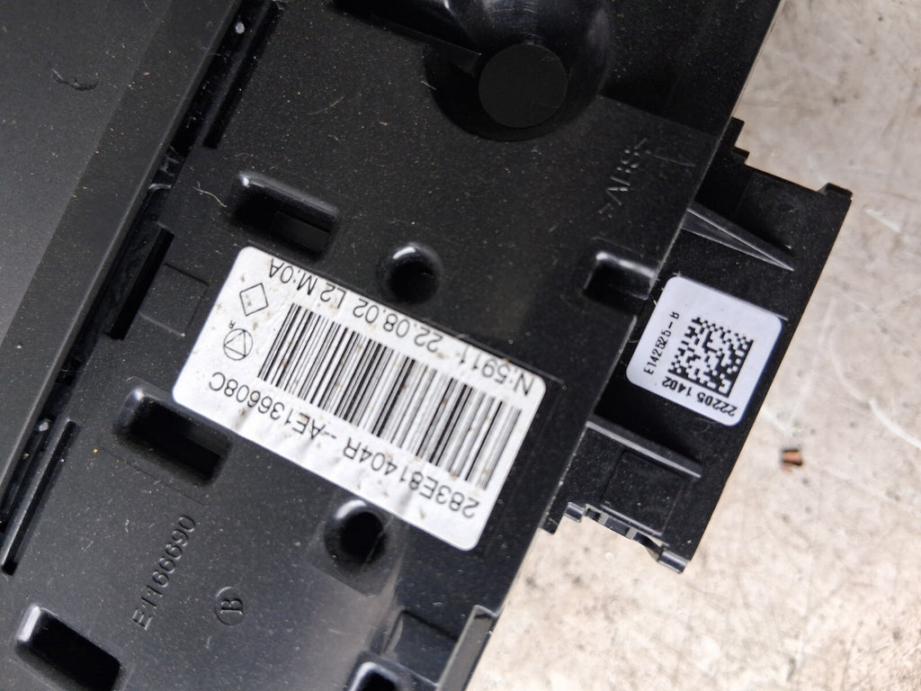 2023 RENAULT MASTER MK3 RADIO CD PLAYER HAZARD BUTTON TRIM COVER 283E81404R