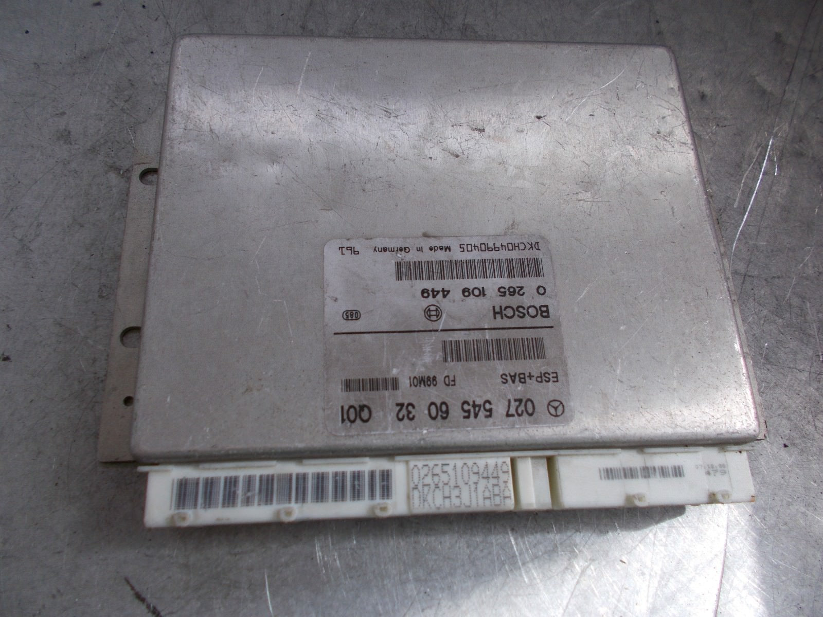2000 MERCEDES A140 W168 1.4 BRAKE CONTROL UNIT  ESP BAS 0275456032  0265109449