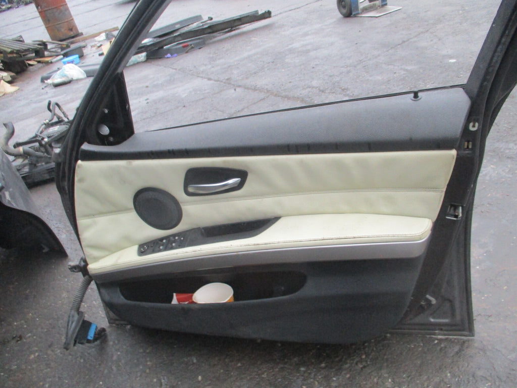 2009 BMW 3 SERIES E90 OSF DRIVER SIDE FRONT COMPLETE DOOR GREY