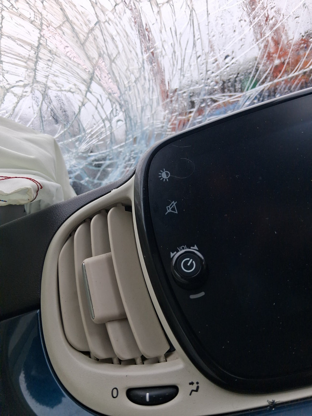 2023 FIAT 500 MHEV FRONT DASHBOARD CENTRE AIR VENTS PAIR