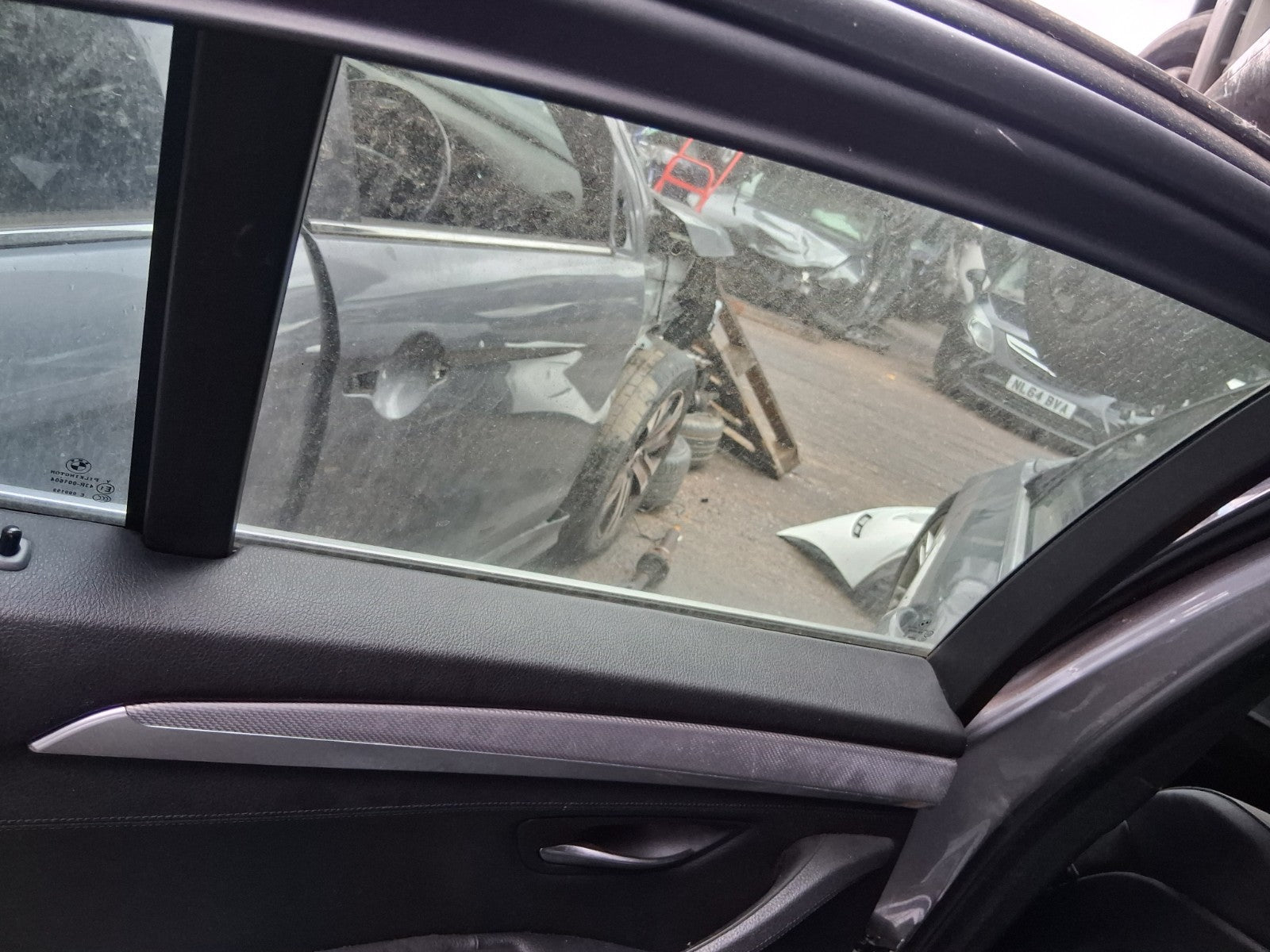 2010 BMW 5 SERIES F10 M SPORT NSR PASSENGER SIDE REAR LEFT WINDOW GLASS