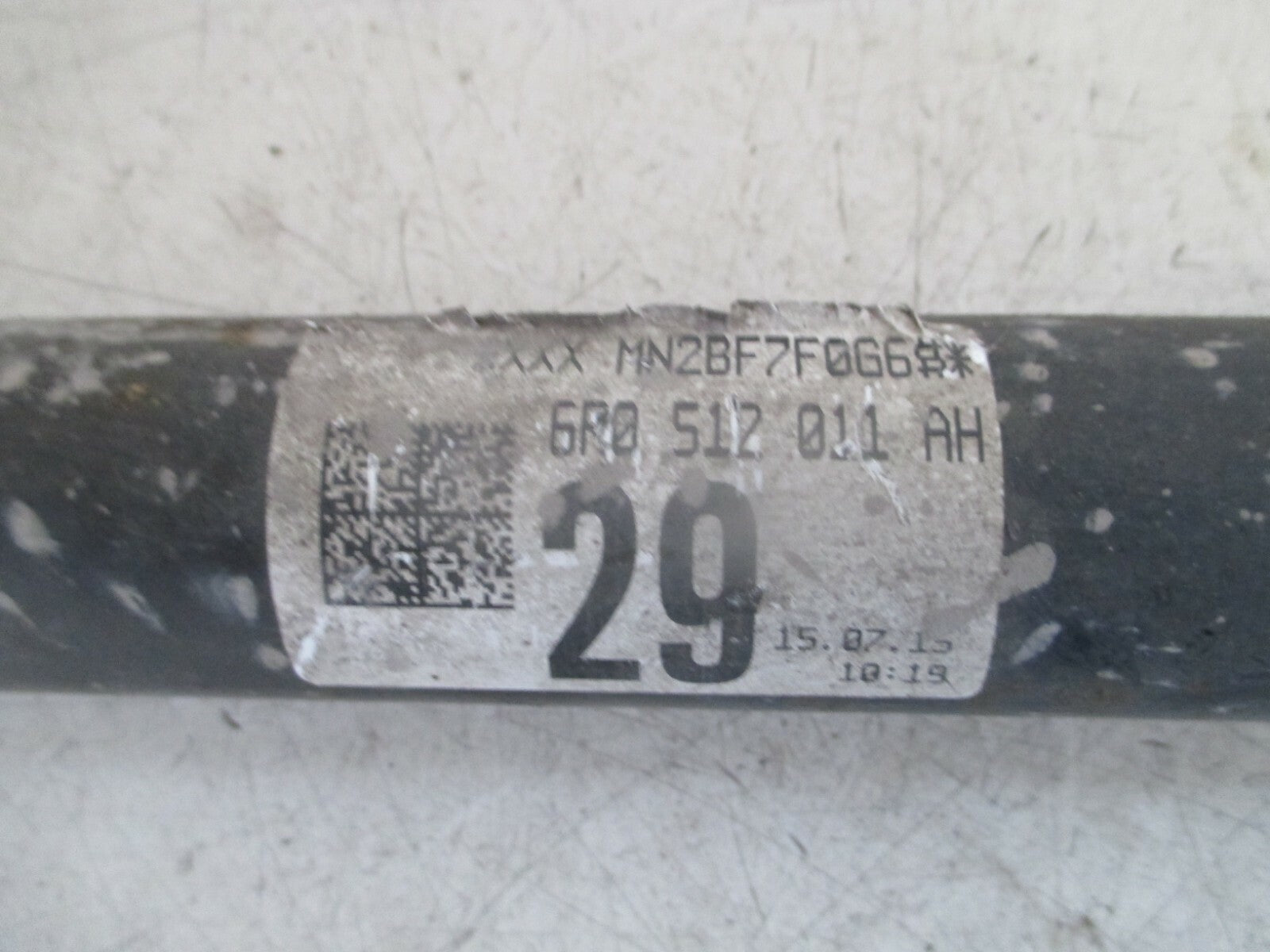 AUDI A1 2015 8X OSR REAR DRIVER SIDE SHOCK ABSORBER 6R0512011