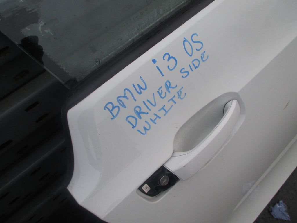 BMW I3 I01 2020 OSF DRIVER SIDE FRONT COMPLETE DOOR WHITE