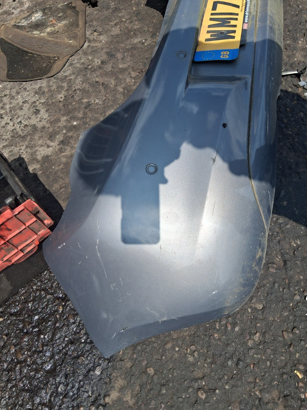 2017 VAUXHALL CORSA E 3 DOOR COMPLETE REAR BUMPER SILVER METALLIC 176