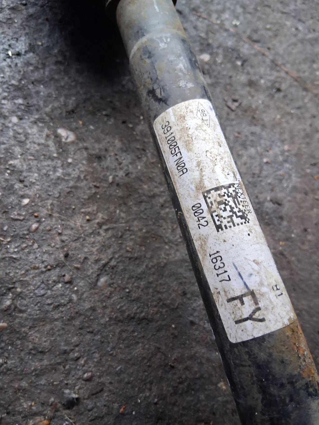 2018 NISSAN MICRA K14 0.9 PETROL OSF DRIVER SIDE FRONT DRIVERSHAFT 391005FN0A