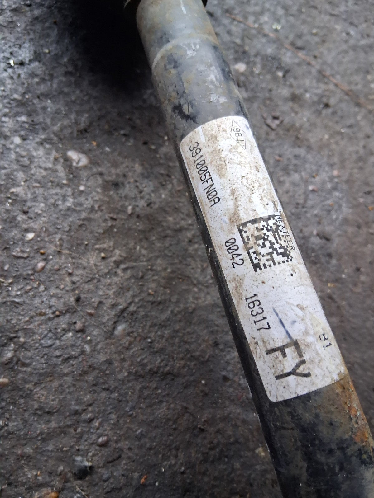 2018 NISSAN MICRA K14 0.9 PETROL OSF DRIVER SIDE FRONT DRIVERSHAFT 391005FN0A
