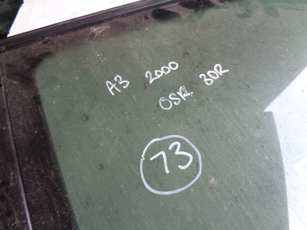 AUDI A3 2000 3 DOOR OSR DRIVER SIDE REAR WINDOW GLASS