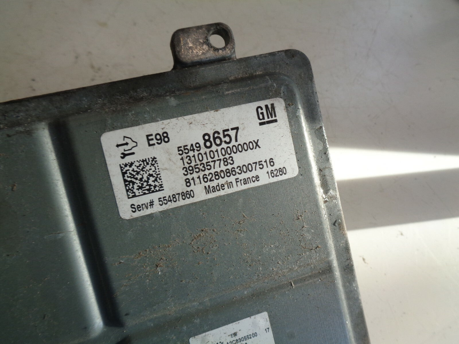 VAUXHALL CORSA E MK4  2014-2019 1.2 PETROL ECU ENGINE CONTROL MODULE 55498657