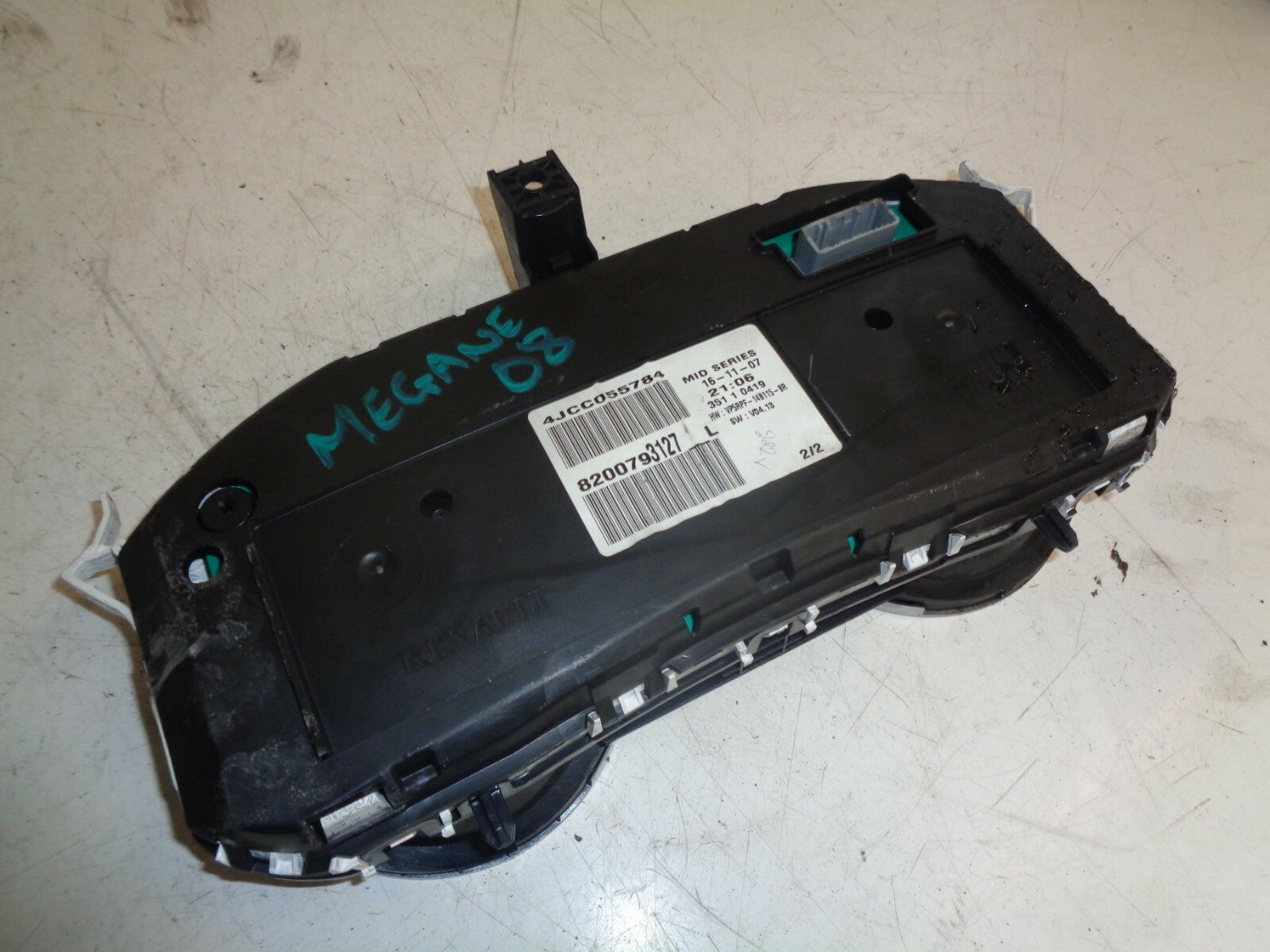 RENAULT MEGANE MK2 2008 1.9 DCI SPEEDOMETER INSTRUMENT CLUSTER 8200793127