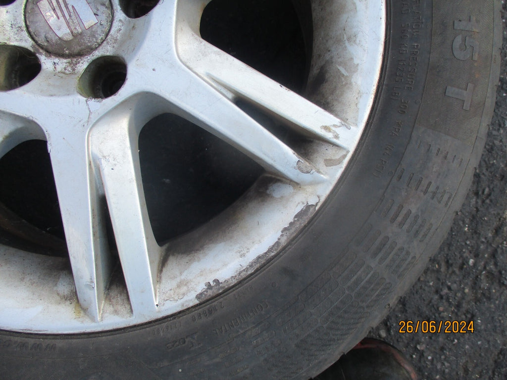 SEAT IBIZA MK4 2011 15 INCH ALLOY WHEEL WITH TYRE 185/65R15