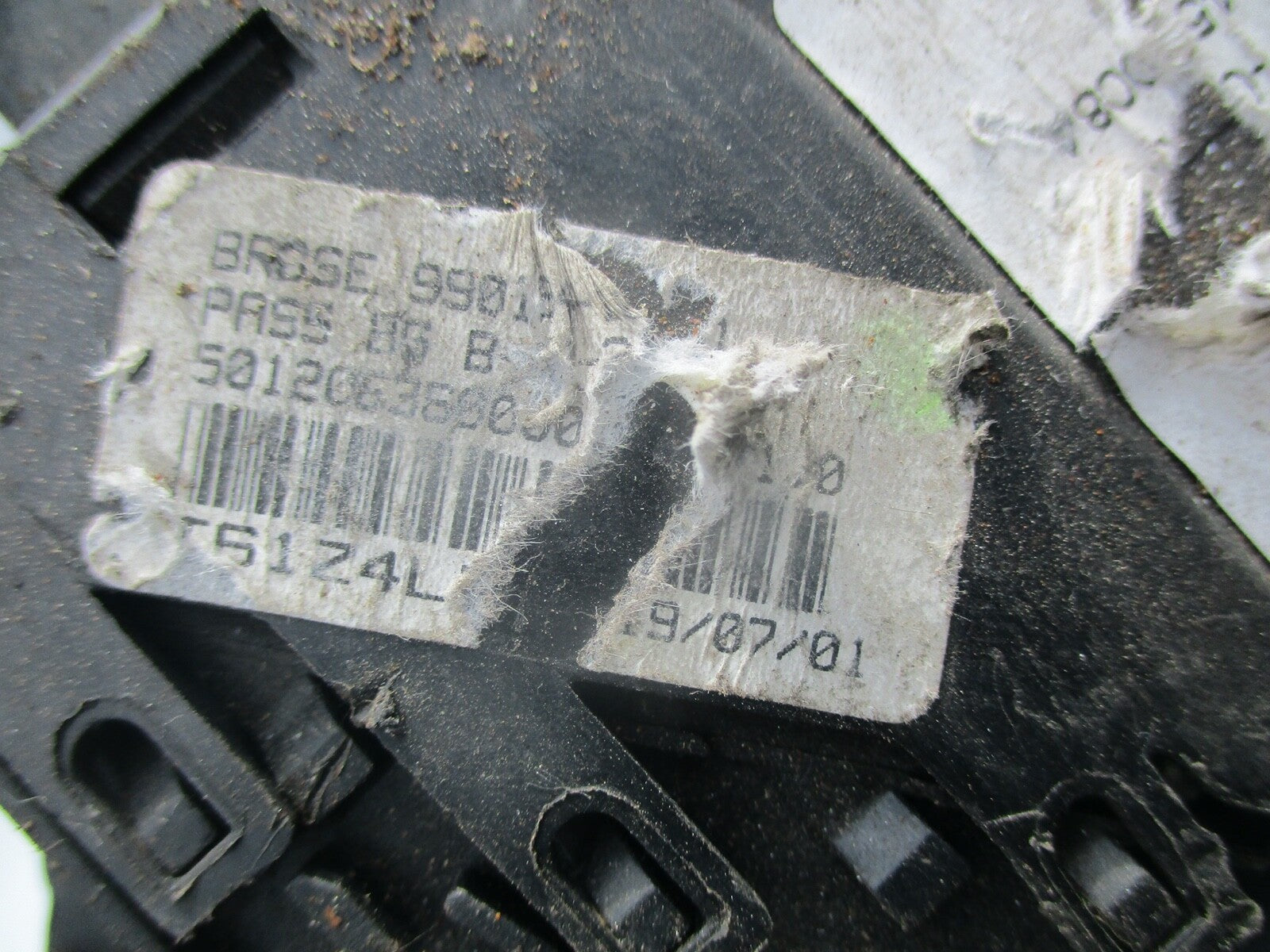 PEUGEOT 307 2004 3 DOOR HATCHBACK NS PASSENGER SIDE WINDOW MOTOR 9637131680