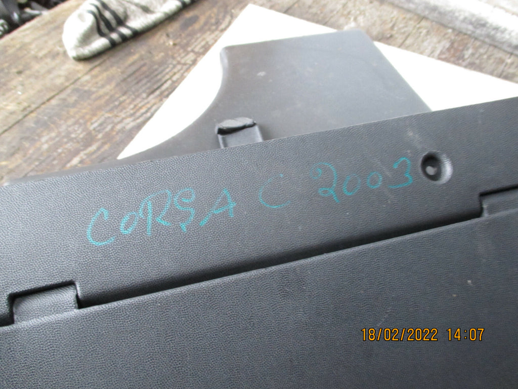VAUXHALL CORSA C MK3 2003 INTERIOR STORAGE COMPARTMENT GLOVEBOX GLOVE BOX LID
