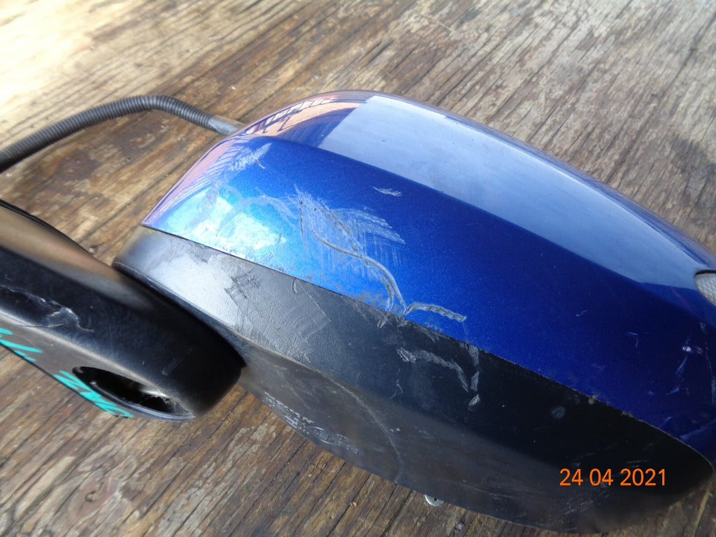 HONDA JAZZ 2012 MK3 FACELIFT NS PASSENGER SIDE ELECTRIC DOOR WING MIRROR BLUE