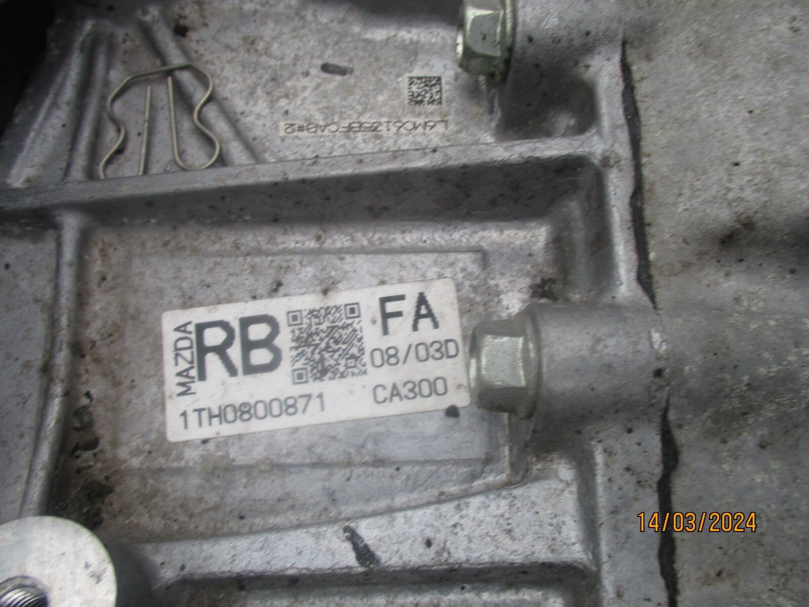 2021 MAZDA 3 MK4 2.0 PETROL SKYACTIV-G MANUAL GEARBOX 1TH0800871