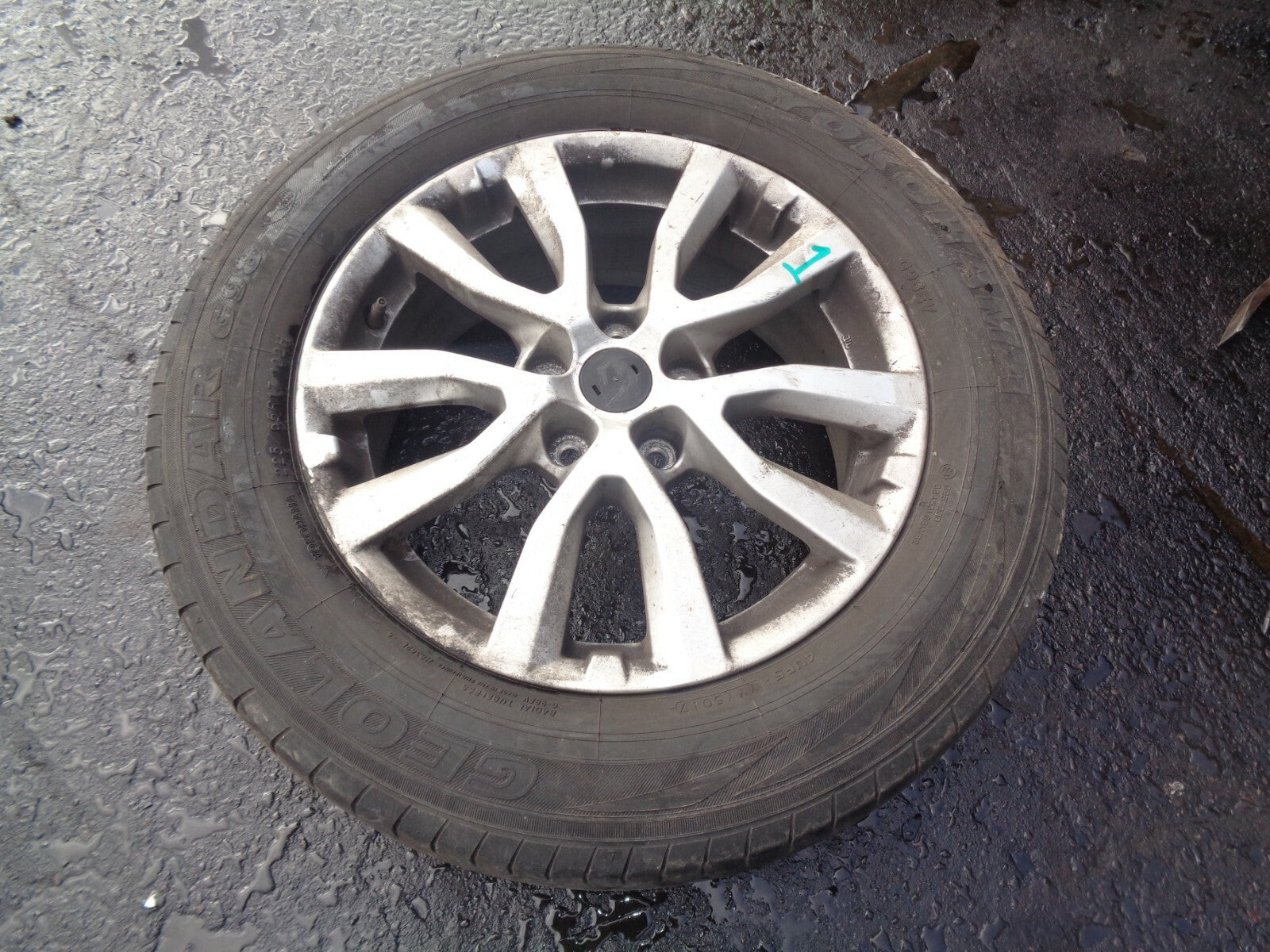 2019 NISSAN X TRAIL T32 MK3 17 INCH ALLOY WHEEL TWIN SPOKE 225/65R17 REF1