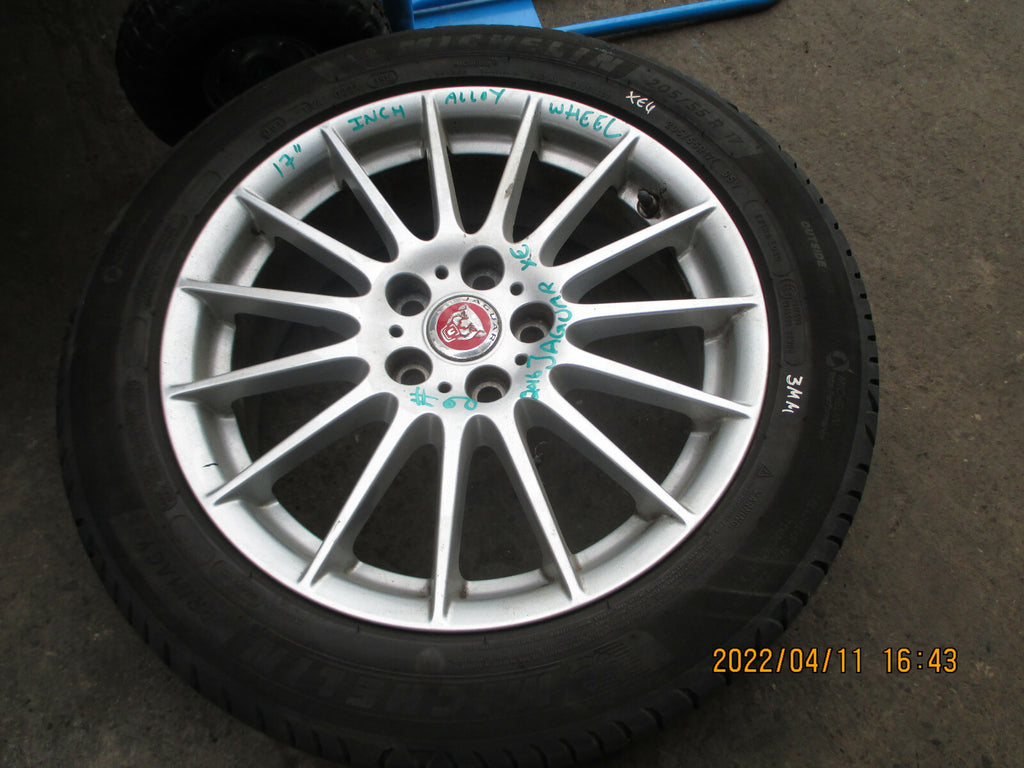 JAGUAR XE 2016 17 INCH SINGLE ALLOY WHEEL WITH TYRE 205/55R17 REF 2