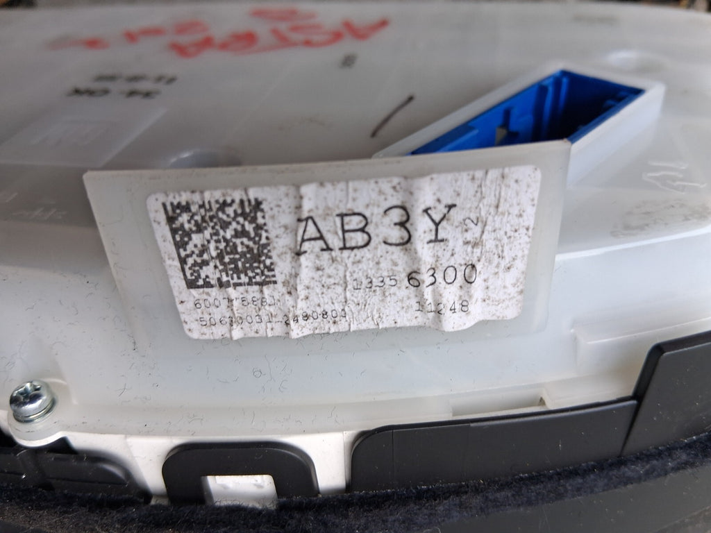 2012 VAUXHALL ASTRA J SPEEDOMETER CLUSTER SURROUND TRIM PANEL 13356300