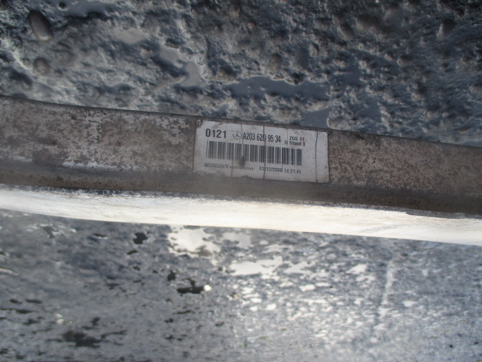 MERCEDES BENZ CLC CL203 2008 FRONT BUMPER REINFORCEMENT CRASH BAR