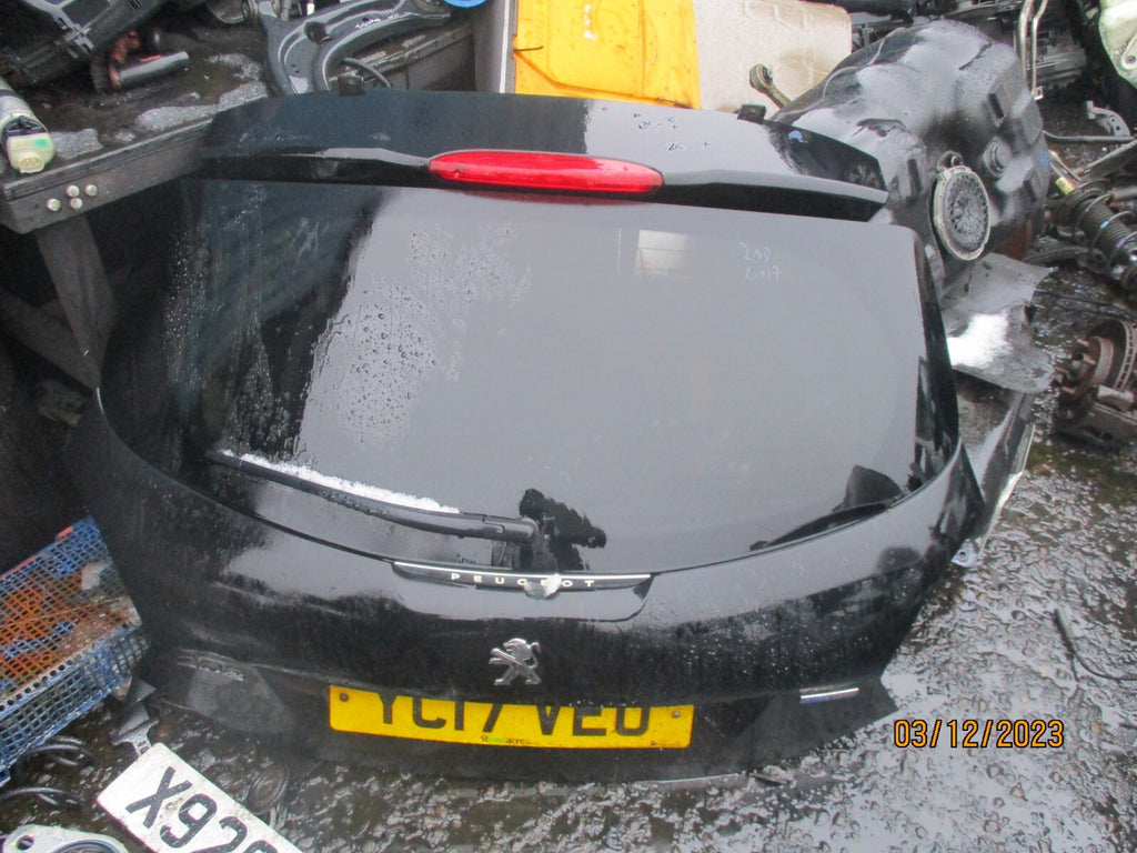 PEUGEOT 208 2017 3 DOOR BARE TAILGATE BOOTLID BLACK KTV
