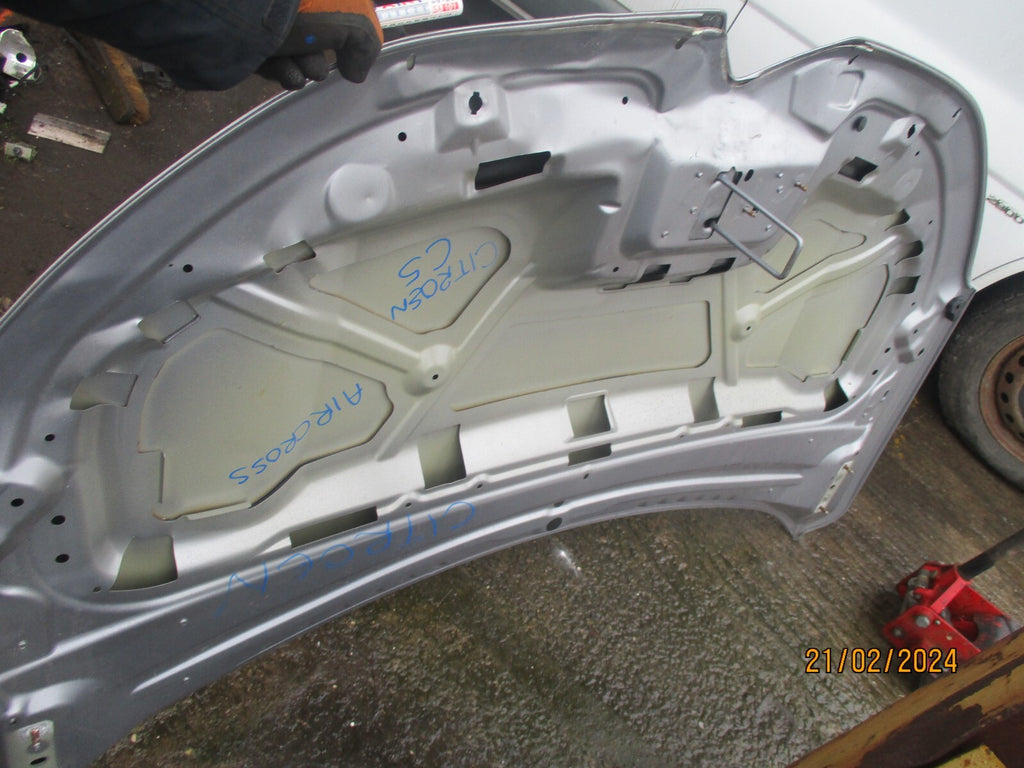 CITROEN C5 AIRCROSS 2022 FRONT BONNET HOOD SILVER GREY DAMAGED