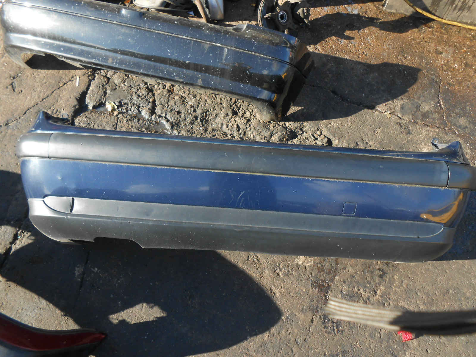 CITROEN C5 2001 HATCHBACK COMPLETE REAR BUMPER DARK BLUE