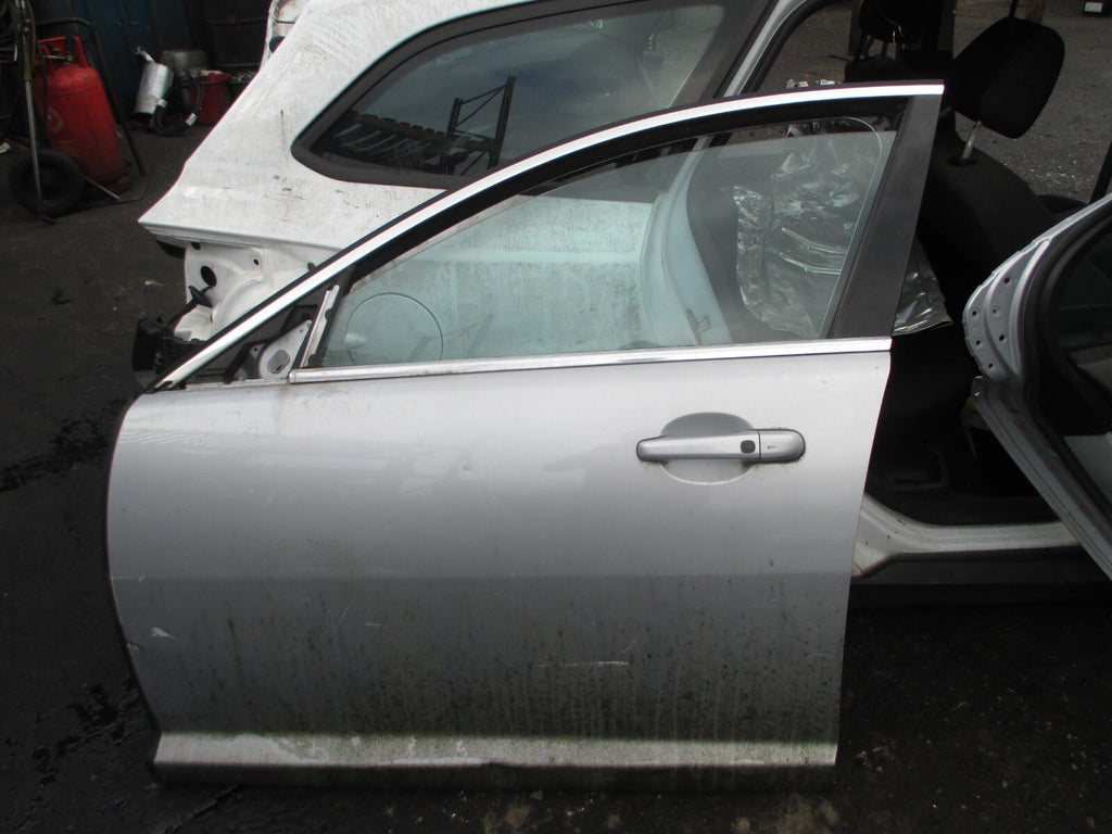 JAGUAR XF X250 2008 NSF PASENGER SIDE FRONT COMPLETE DOOR SILVER