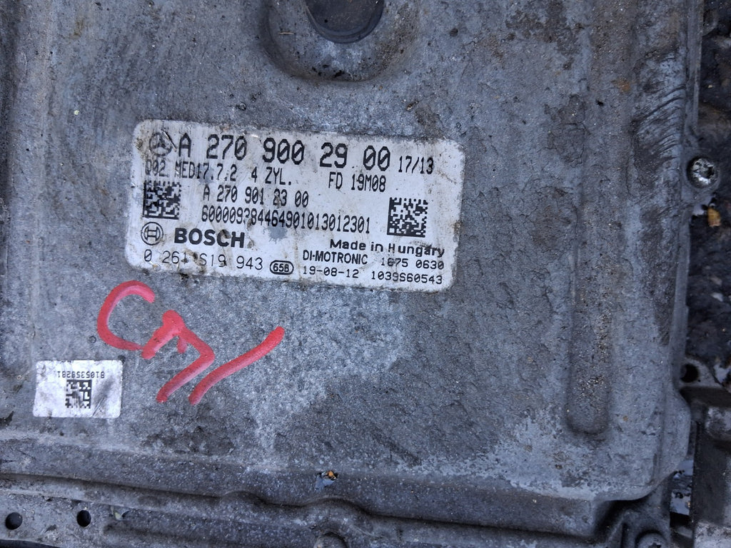 2019 MERCEDES GLA 180 MK1 1.6 PETROL ECU ENGINE CONTROL UNIT MODULE A2709002900