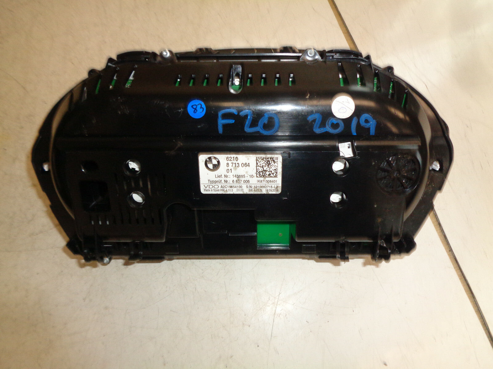BMW 1 SERIES F20 2019 2.0 PETROL SPEEDOMETER INSTRUMENT CLUSTER 6837006