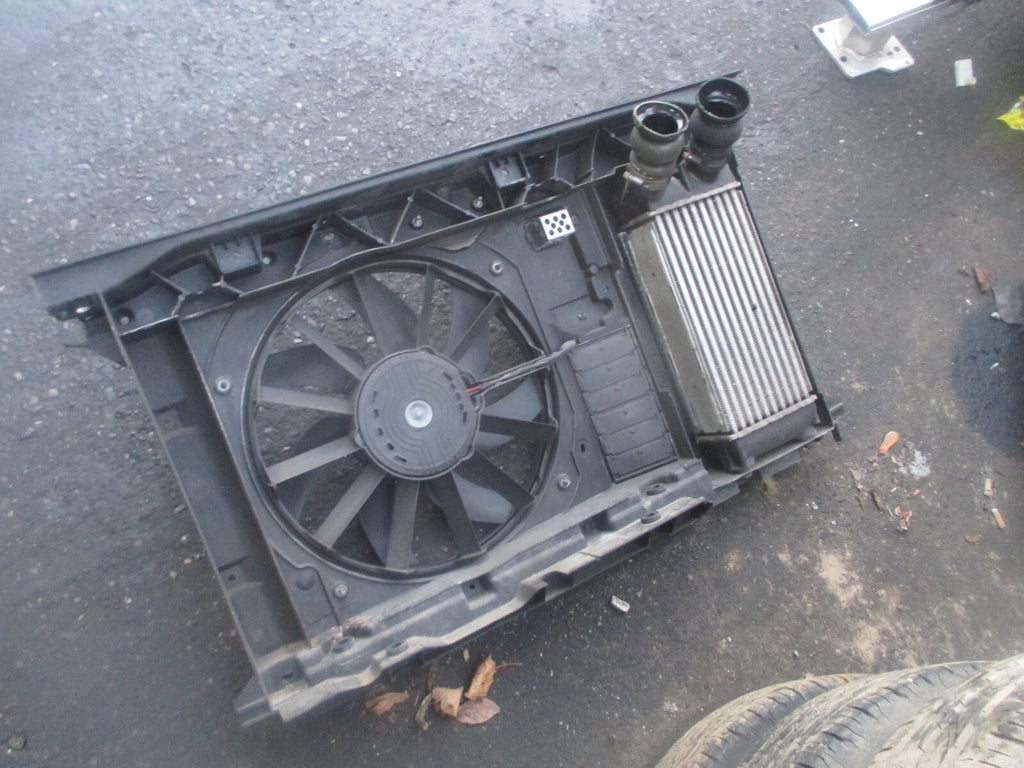 2009 CITROEN C4 2.0 DIESEL RADIATOR FAN INTERCOOLER COWLING RP27