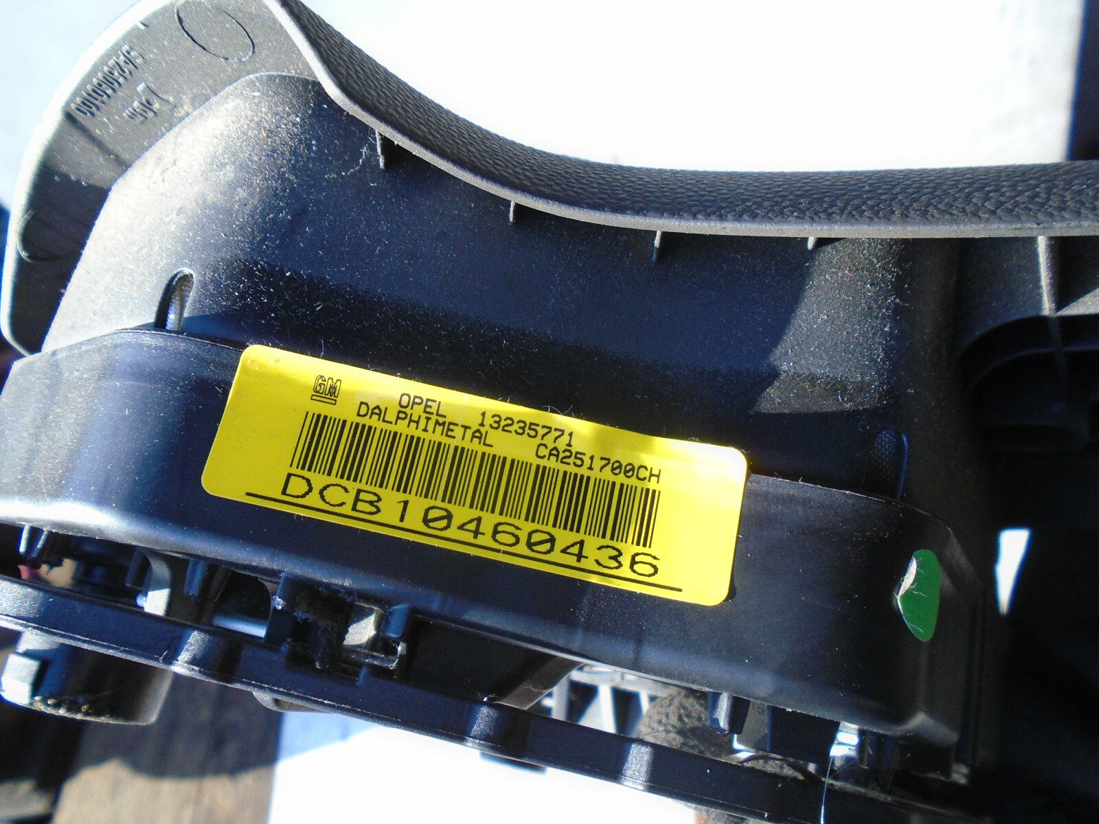 VAUXHALL CORSA D MK3 2011 STEERING WHEEL SAFETY BAG 13235771
