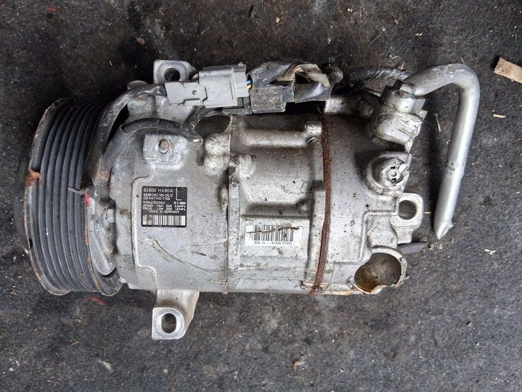 2020 NISSAN QASHQAI J11 1.5 DIESEL AIR CON AC COMPRESSOR PUMP 92600HV80A