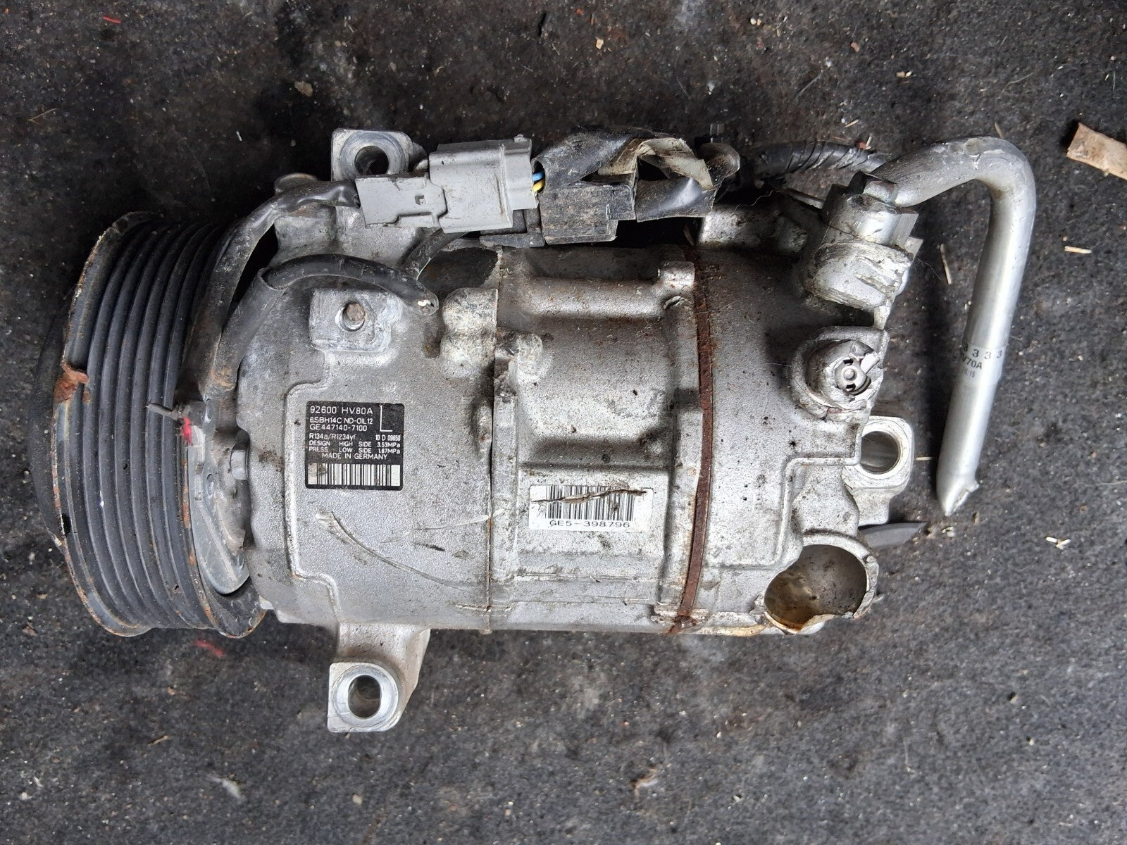 2020 NISSAN QASHQAI J11 1.5 DIESEL AIR CON AC COMPRESSOR PUMP 92600HV80A