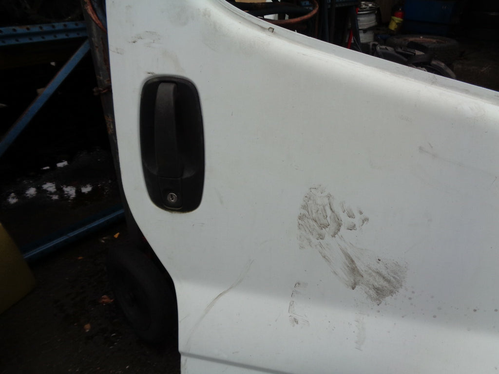 VAUXHALL VIVARO VAN 2007 OSF DRIVER SIDE FRONT BARE DOOR SHELL IN WHITE