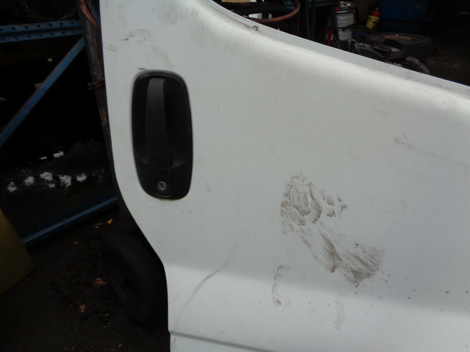 VAUXHALL VIVARO VAN 2007 OSF DRIVER SIDE FRONT BARE DOOR SHELL IN WHITE