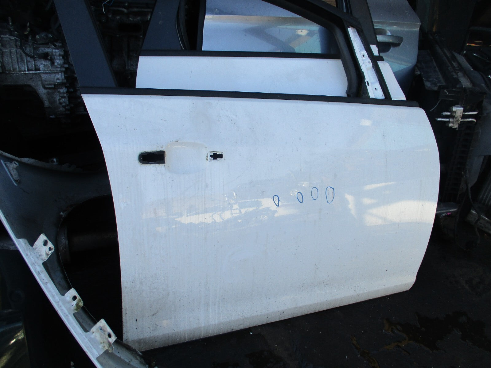 2010 VAUXHALL ASTRA J MK6 OSF DRIVER SIDE FRONT BARE DOOR SUMMIT WHITE ZGAZ