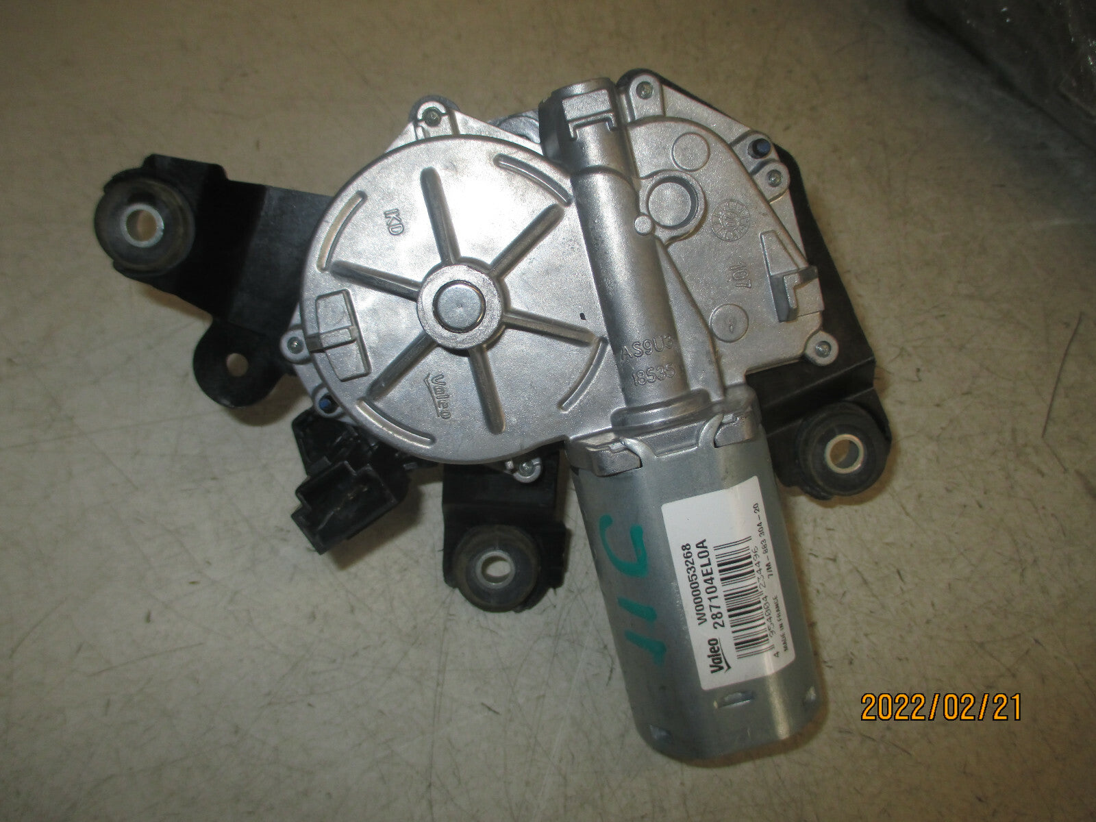 NISSAN QASHQAI MK2 J11 2021 TAILGATE BOOT LID HATCH BOOT WIPER MOTOR