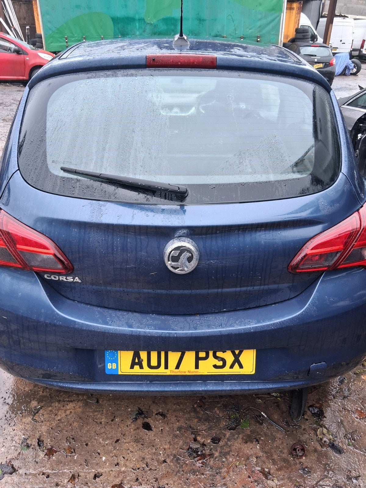 2017 VAUXHALL CORSA E BARE REAR TAILGATE BOOTLID BLUE