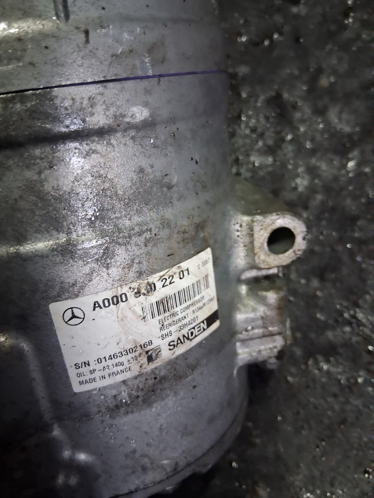 2021 MERCEDES A CLASS V177 HYBRID AC AIR CON COMPRESSOR PUMP A0008302201