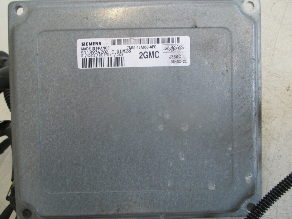 FORD FOCUS MK2 2008 1.6  PETROL ECU ENGINE CONTROL UNIT WITH LOOM 7M5112A650