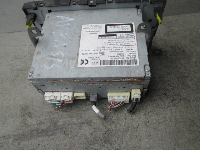 TOYOTA AVENSIS SALOON T270 2015 MK3 RADIO CD STEREO HEAD UNIT 8612005220