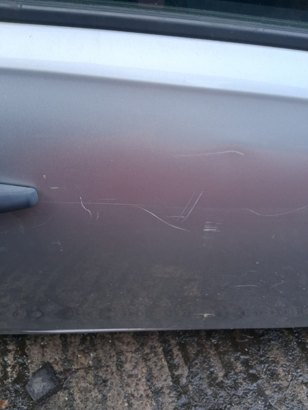 2018 VAUXHALL CORSA E 3 DOOR CORSA VAN OS DRIVER SIDE RIGHT BARE DOOR SILVER