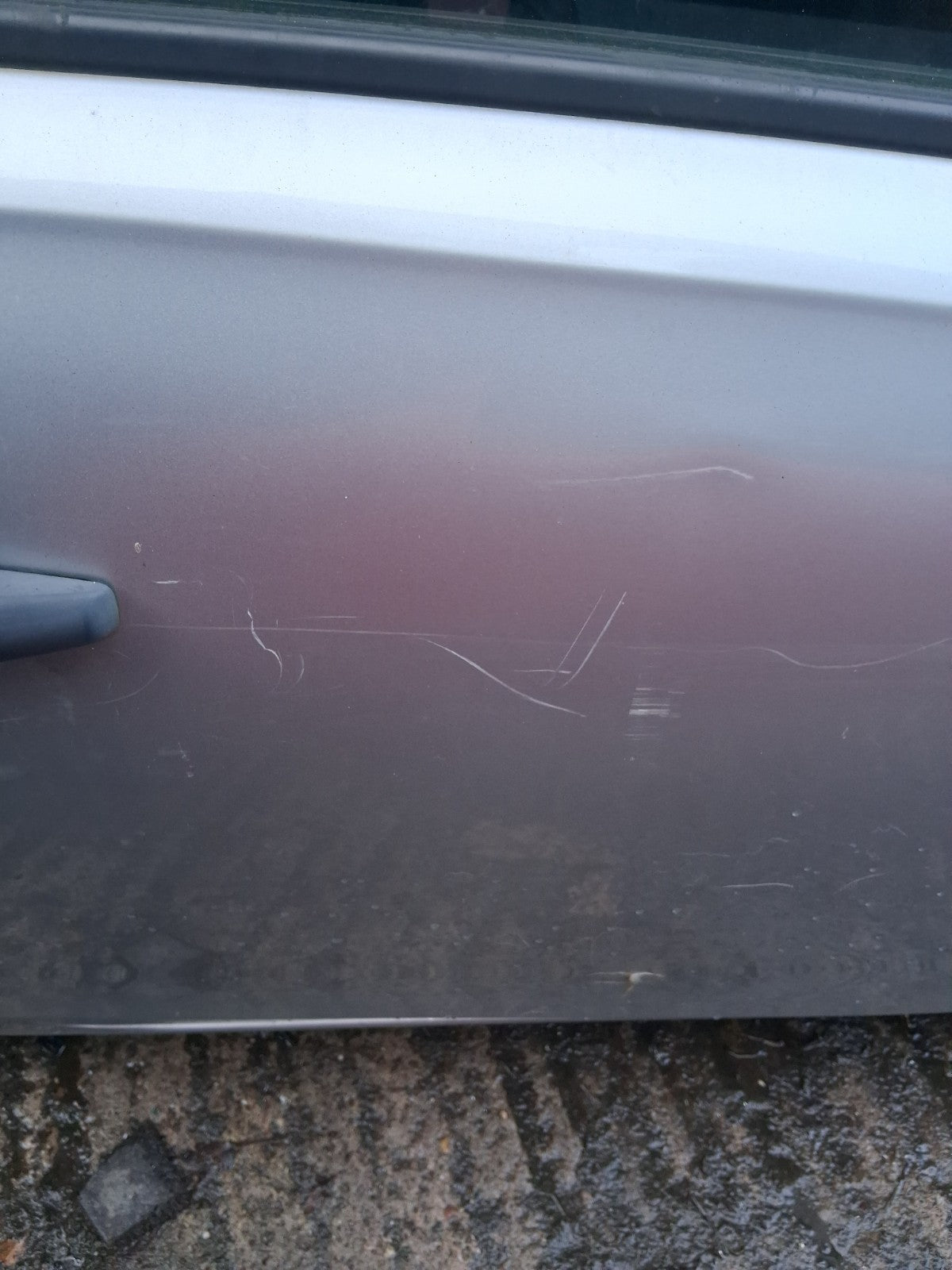 2018 VAUXHALL CORSA E 3 DOOR CORSA VAN OS DRIVER SIDE RIGHT BARE DOOR SILVER