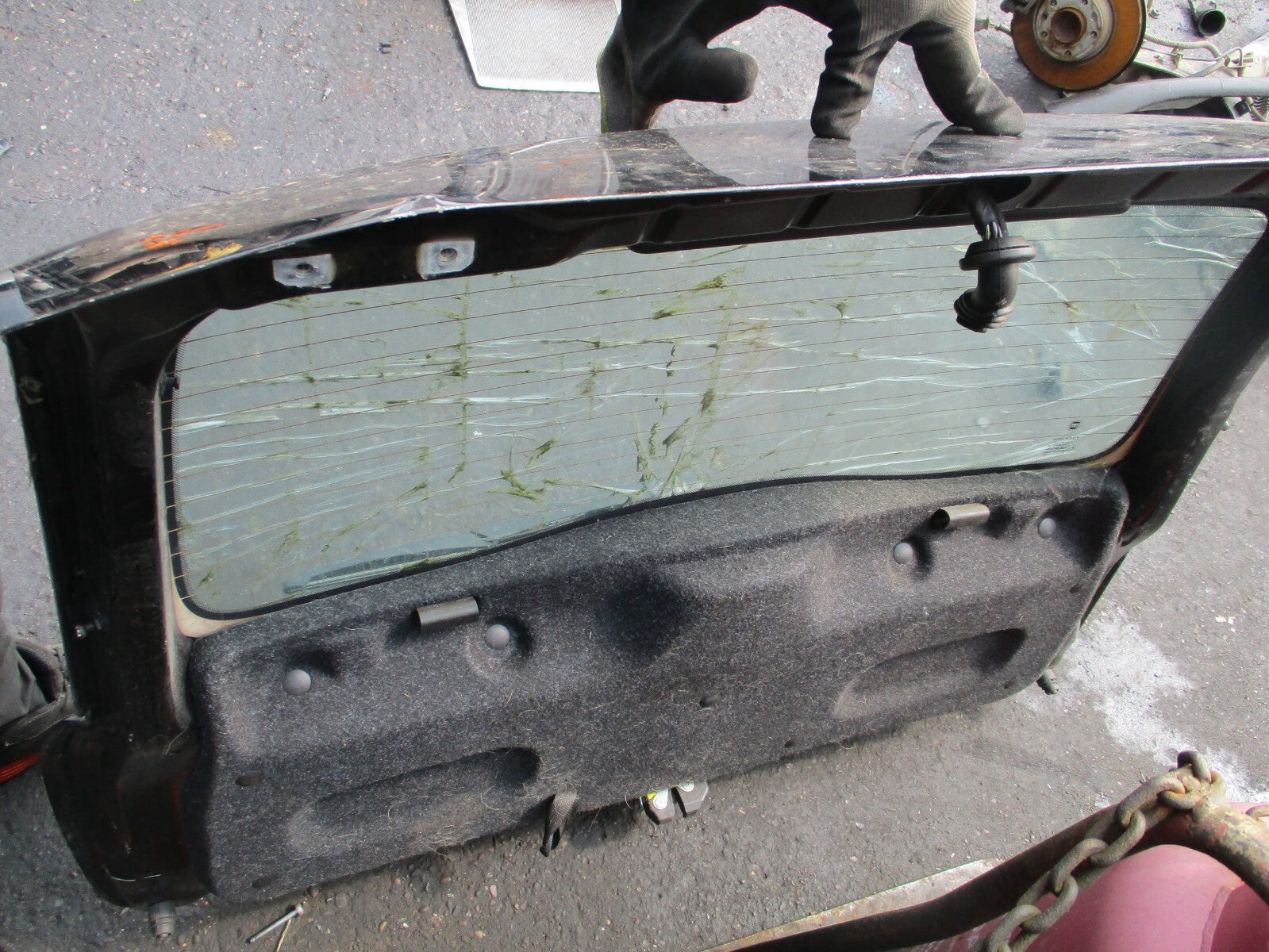 FIAT PANDA 2018 MK3 REAR TAILGATE BOOTLID BLACK DENTED
