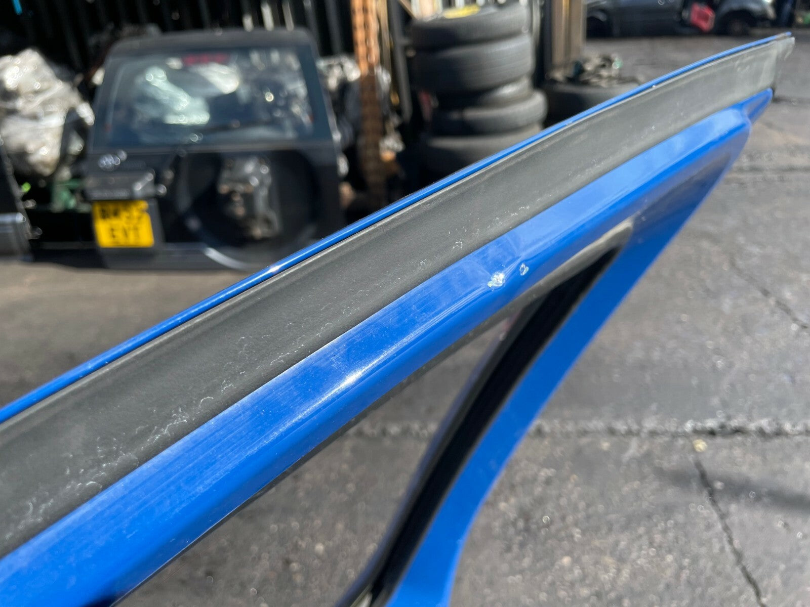 2015 PEUGEOT BIPPER OSF DRIVER SIDE FRONT DOOR BARE BLUE
