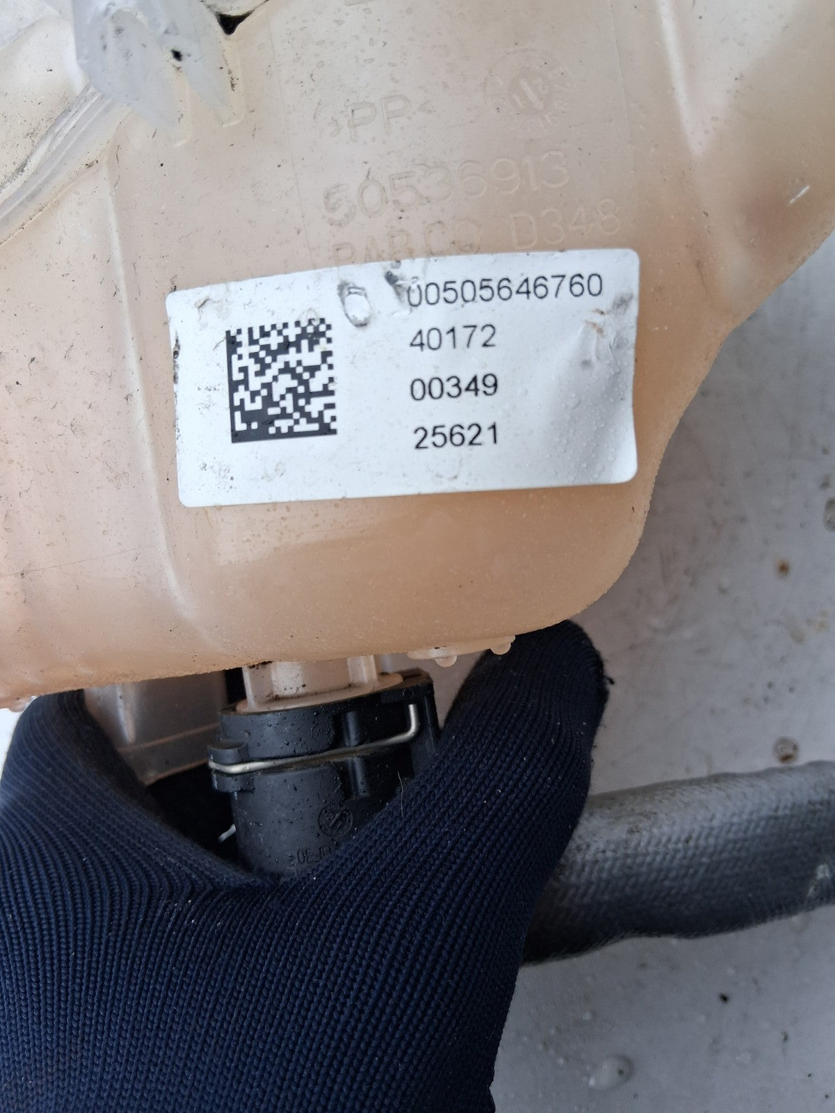 2022 ALFA ROMEO STELVIO 949 4Q COOLANT WATER EXPANSION OVERFLOW TANK 00505646780