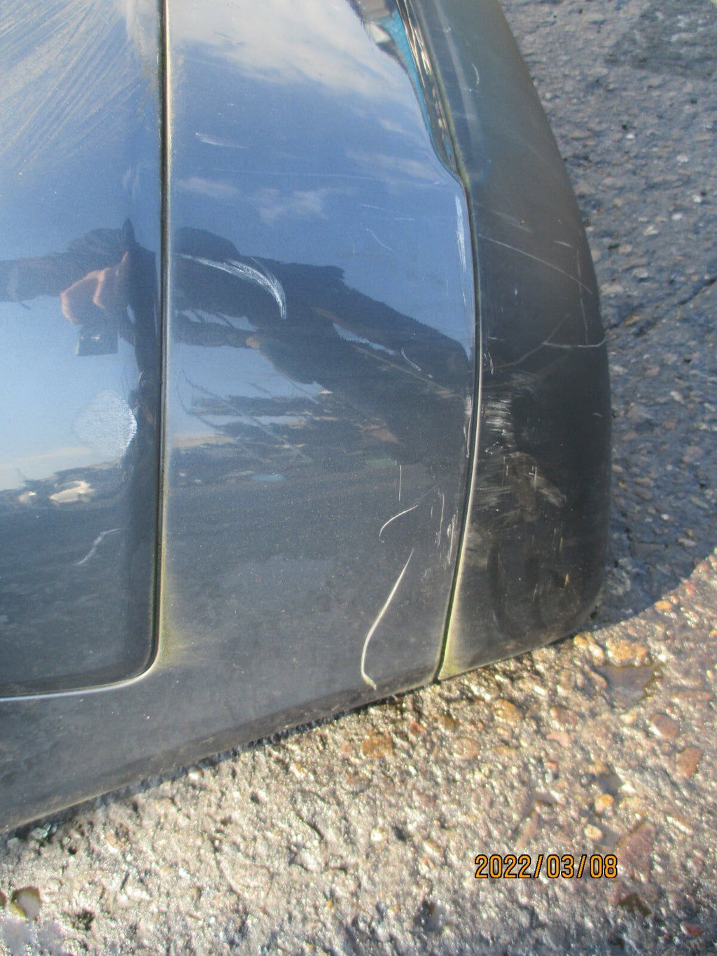 AUDI A2 8Z 2004 REAR BACK BUMPER GREY