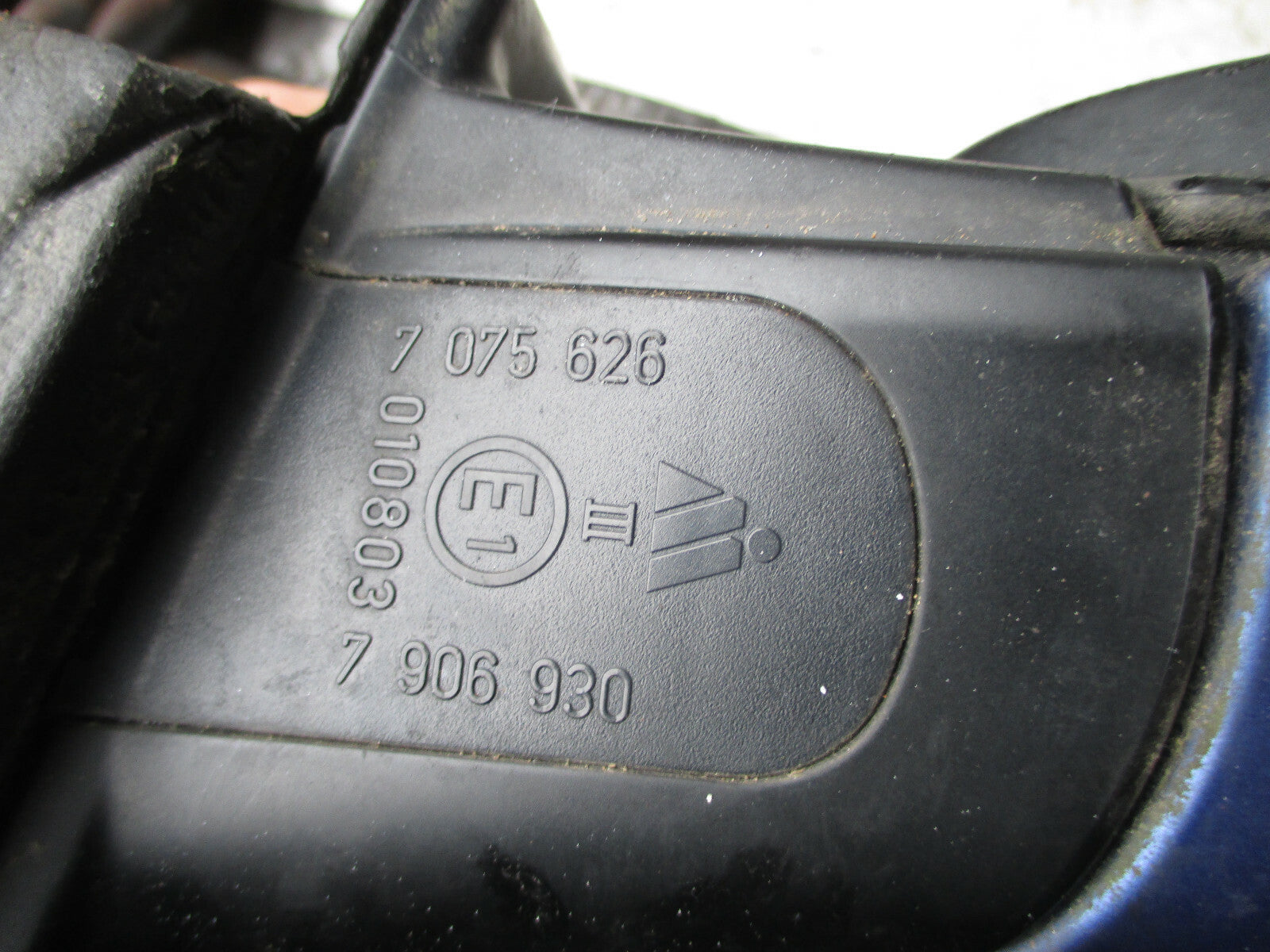 BMW 3 SERIES E90 2008 OS DRIVER SIDE ELECTRIC DOOR WING MIRROR BLUE 7075626