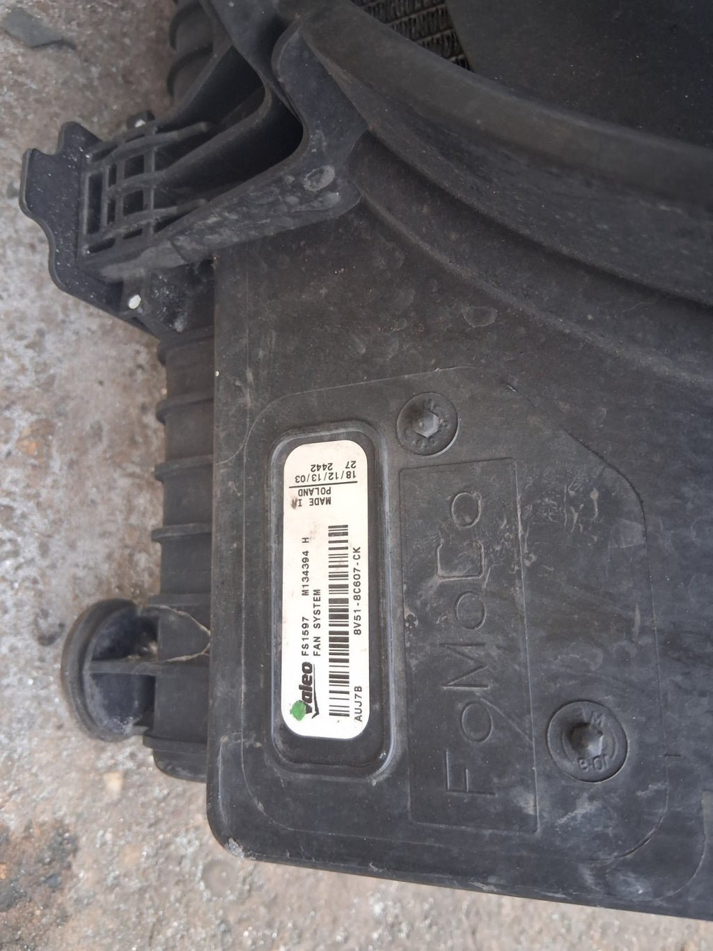 2013 FORD FIESTA MK7 1.5 DIESEL RADIATOR RAD PACK 8V518005DG