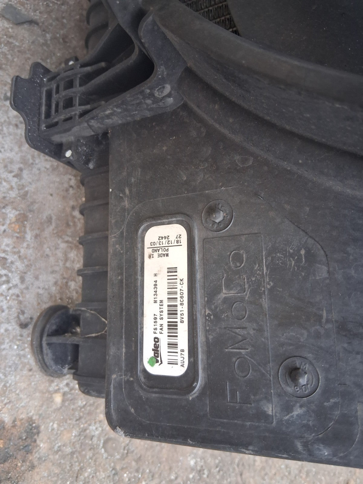 2013 FORD FIESTA MK7 1.5 DIESEL RADIATOR RAD PACK 8V518005DG