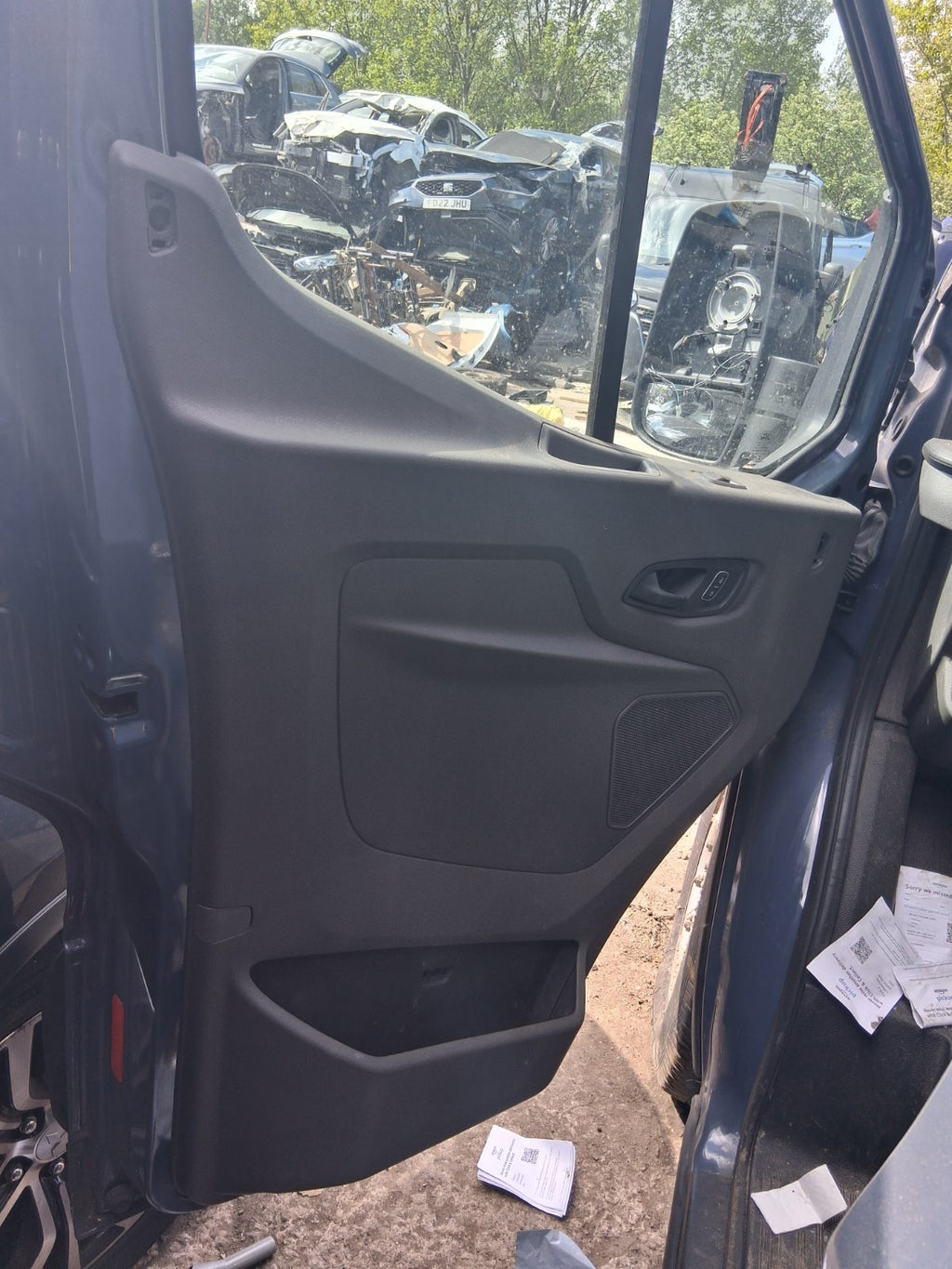 2021 FORD TRANSIT MK8 NSF PASSENGER SIDE FRONT DOOR CARD PANEL